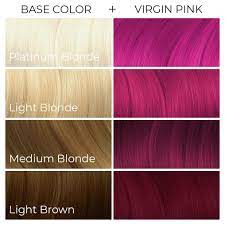 The color fades out or can be removed easily. Virgin Pink Arctic Fox Dye For A Cause