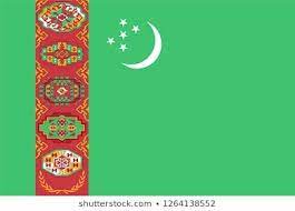vector illustration of standart size turkmenistan national flag bayrak fotograf amerikan yerlisi