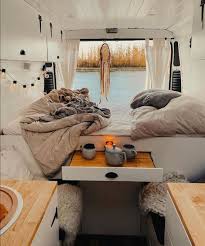 Vanlife Living On Instagram Imagine Waking Up To This Follow Vanlife Living For More Jessiandmarkusdiarie Caravan Interior Van Living Van Life