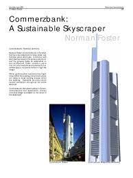 Commerzbank tower, frankfurt the commerzbank is the tallest building in germany. Commerzbank Wintergarden Ventilation Architecture Sustainability