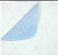 Classic Reusable Waterproof Bed Underpads - Blue Backsheet 18 x 24 Inch