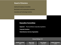 Our services and products range from active pharmaceutical ingredients to drinking water sanitizers. Group Structure And Shareholders Annual Report 2018