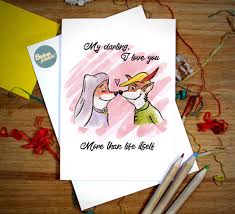 Robin Hood Card Inspired Love Card Anniversary Valentines - Etsy