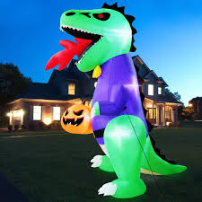 Hot promotions in inflatable anchor on aliexpress: Turnmeon 8ft Halloween Inflatables Blow Up Dinosaur Fire Breathing Hold Ghost Pumpkin Led Lighted Air Blow Halloween Decorations Outdoor Indoor Yard Lawn Garden Home Party Decor Home Decor Home Urbytus Com