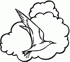 Bird in flight coloring page. Birds In Sky Coloring Pages Coloring Home