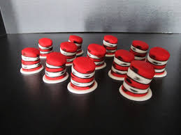 Dr Seuss Cat In The Hat Inspired 3d Fondant Cupcake Toppers 24 95 Via Etsy Handmade Bread Handmade Ice Cream Handmade Plushies