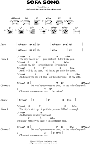 Well, city freeze for i just realised i don't like you me and my girl are going out for some air and i will do my best just to get under her dress and catch you out if i can on. Sofa Song Guitar Chords Lyrics Zzounds