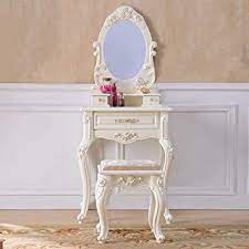 wood dressing table vanity table with chair and mirror bedroom furniture for girls 3 drawers white mak solid wood dresser dressing table vanity vanity table
