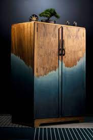 Ombre Walnut Wardrobe By Patience Gough Annie Sloan Furniture Makeover Gray Patio Furniture Upcycled Furniture
