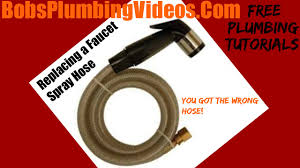Kitchen sink sprayer hose leaking. How To Repair Or Replace A Faucet Spray Hose Youtube