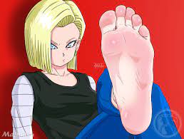 android 18, dragonball z, tagme, barefoot, feet, foot focus - Image View -  | Gelbooru - Free Anime and Hentai Gallery