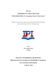 Check spelling or type a new query. Doc Tugas Sinopsis Nilai Guru Diki Ahmad Academia Edu