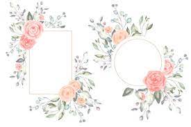 Vector floral ornate design for marriage greeting of red blooming flowers bouquet for wedding save date or engagement. Immagini Cornici Floreali Vettori Gratuiti Foto Stock E Psd