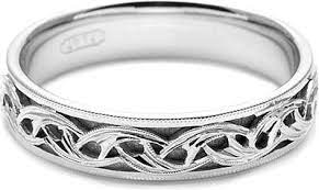 Tacori Mens Wedding Band With Hand Engraved Scroll Work 5 0mm This Best Selling Men S Wedding Band Showcas Wedding Rings Contemporary Engagement Rings Rings For Men