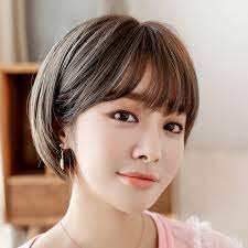 It has been in trend for many years. Usd 36 55 Wig Woman Short Hair Round Face Bobo Korean Bobo Head Temperament Repair Face Natural Lifelike Handsome Net Red Qi Ear Shape Wholesale From China Online Shopping Buy Asian
