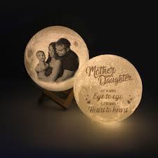Nimm dich und deine gäste mit auf den mond und zurück! Benutzerdefinierte 3d Mondlampe Benutzerdefinierte Foto Und Textlampe Led Mondtischlampe Kinderliebhaber Geburtstagsfeier Weihnachtsgeschenk 15 Cm