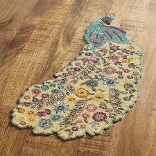 Floral Peacock Beaded Table Runner Table Runners Runner Table Linens