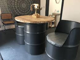 Oil Drum Seat Oil Drum Table Oil Drum Furniture Recycled Oil Drums Oil Drum Ideas Industrial Design Furniture Diy Table Barrel Table