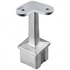 Ideal for both direct replacement needs or in order to create a bespoke style, handrail supports are designed to withstand the test of wear from everyday use. Square Post Mount Flat Bottom 90 Corner Handrail Brackets Onward Hardware