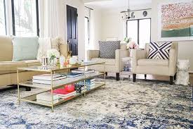 Home Makeover A Bright Airy Blue Themed Living Room Rugs In Living Room Home Decor Home Living Room