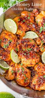 Easy Spicy Honey Lime Chicken Thigh Recipe Recipe In 2020 Lime Chicken Thighs Recipe Lime Chicken Recipes Honey Lime Chicken