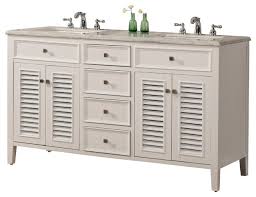 The versatile aesthetic of patterned glass cabinets lends itself well to traditional and transitional design concepts as well. 60 Cottage Style Double Sink Bathroom Vanity Model 3328 60 W Beach Style Bathroom Vanities And Sink Consoles By Chinese Arts Inc Houzz