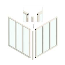 Poteau D Angle Pour Verriere Atelier Blanc Mat En Aluminium H 108 X L 3 6 Cm Verriere Atelier Poteau Et Verriere