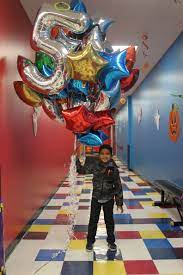 However, foil balloons purchased online can be inflated at your local dollar tree store at no additional cost. Foil Balloons Number 5 From Party City Stars From Dollar Tree Party City Balloons Blaze Birthday Balloon Decorations Party