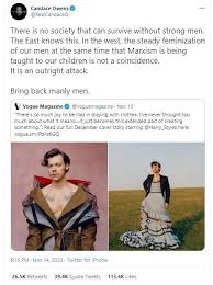 The image is a first for vogue, which has never had a solo man on the cover before. Discourses On The Harry Styles Vogue Cover Diggit Magazine