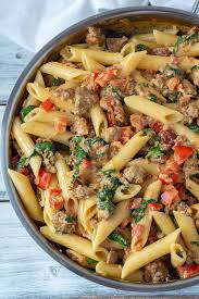 Creamy Italian Sausage And Tomato Pasta Foodtasia Recipe Sausage Pasta Recipes Italian Sausage Recipes Sausage Recipes For Dinner