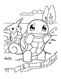 The squirtle shell is a useful tool. Squirtle Coloring Page Coloring Home