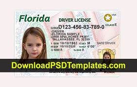 Download Florida Driver License Psd Template New Id Card Template Drivers License Card Template