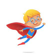 Fictional characters who have the inherent ability of flight: Flying Boy Wearing Colorful Costumes Of Superheroes Isolated On White Background Cartoon Vector Characters Of Kid Stock Vector Illustration Of Lifestyle Africanamerican 123029148