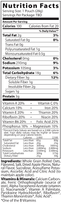 cinnamon oatmeal nutrition facts