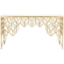 Laurenza Marble Console Table Design By Safavieh 1 511 Liked On Polyvore Featuring Home Furn Marble Accent Table Gold Leaf Furniture Marble Console Table