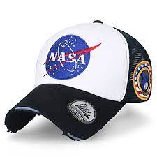 Ililily Nasa Meatball Logo Embroidery Baseball Cap Apollo Embroidery Logo Baseball Cap Mens Baseball Cap Outfit