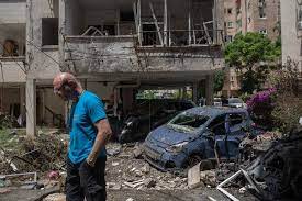 Rockets are fired monday toward israel from gaza city, controlled by the palestinian islamist movement hamas. Jpul5bts6cns1m