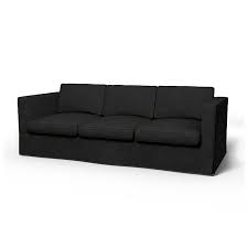 Karlanda Sofa Covers 3 Seater Regular Fit Long Skirt Using The Fabric Zaragoza Vintage Velvet Noir Seater Sofa 3 Seater Sofa Sofa Covers