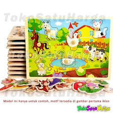 Gambar tersebut bisa anda unduh langsung, caranya silahkan klik pada gambar atau klik tombol download now dibawah gambar yang anda inginkan. Jual Bestseller Mainan Edukasi Puzzle Kayu Knob Binatang Animal Jigsaw Wooden A 7014 Di Lapak Mayangsariii345 Bukalapak