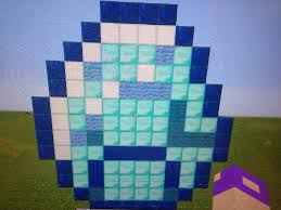 Diamond gem, diamond sword, and lava bucket pixel art! Diamond Pixel Art Minecraft Amino