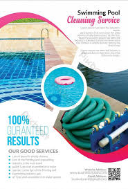 Affiche De L Entreprise De Nettoyage De Piscine Psd Gratuit Pikbest