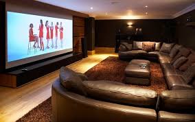 Modern home theater decorating ideas. Pin By Food World On Home Decor Home Cinema Room Home Theater Room Design Home Theater Rooms