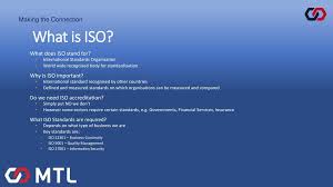 This means you don't spell out i.s.o. when referring to it. Making The Connection Iso Master Class An Overview Ppt Download