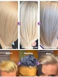 Blonda™ toning purple shampoo is designed to get blonde tones and highlights lighter and brighter in just one minute. Purc Blonde Purple Toning Hair Shampoo Vowdealshop