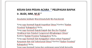 Ucapan perpisahan untuk bos dalam bahasa inggris. Kata Kata Perpisahan Pimpinan Kantor