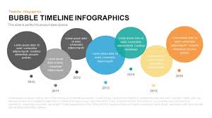 Bubble Timeline Infographics Powerpoint Template And Keynote