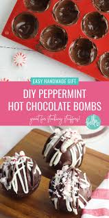 The Best Diy Peppermint Hot Chocolate Bombs Recipe Recipe Chocolate Bomb Homemade Hot Chocolate Diy Hot Chocolate
