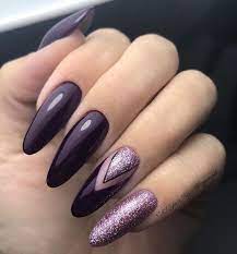 Derniere ongles en gel dessins 2018 2. Epingle Par Carol Anne Olivier Sur Nails Vernis A Ongles Violet Ongles Violet Fonce Ongles Violets