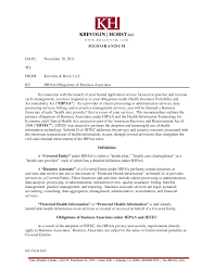 +memo to staff and aknollegement of hipaa privacy rule. Https Www Khlawfirm Com Wp Content Uploads 2016 02 Kh Memo Hipaa For Business Associates Kh178348 Pdf