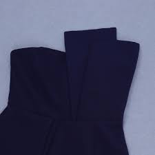 Structured Bandeau Jumpsuit Blue Luxe Jumpsuits And Luxe Party Dresses